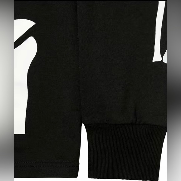 NEW Skeleton Sweatshirt Dress. Fitted Long Sleeves Black/White S,M,L - Picture 6 of 11
